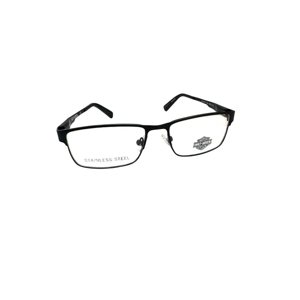 NEW Harley Davidson HD0146T Black rectangle Frames